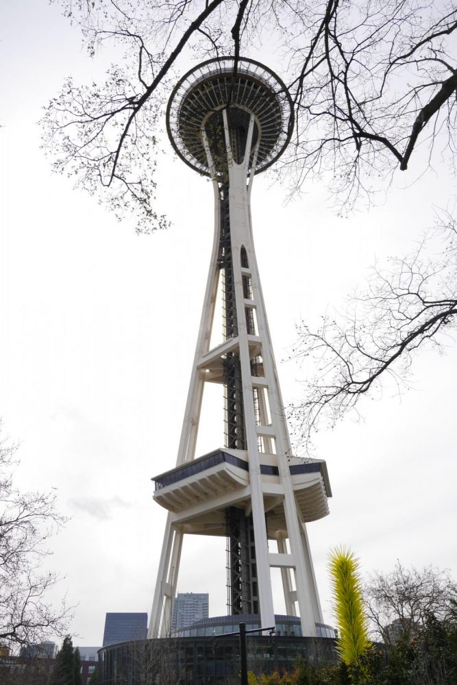 The Space Needle was made in 1961 during the World’s Fair and is 601 feet tall. 
