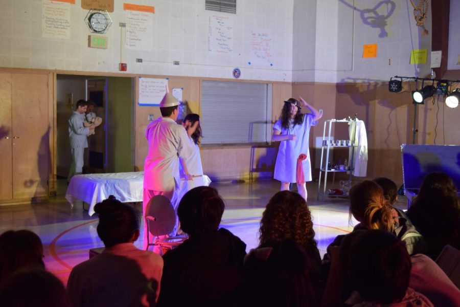 Students during their class period enjoy a Macbeth Play performed by the Deen Production Company. The play went on during Periods 3 & 4 and later during Periods 5 & 6, both show were for Freshman and Sophomores. Photos by Quiser Nasir.